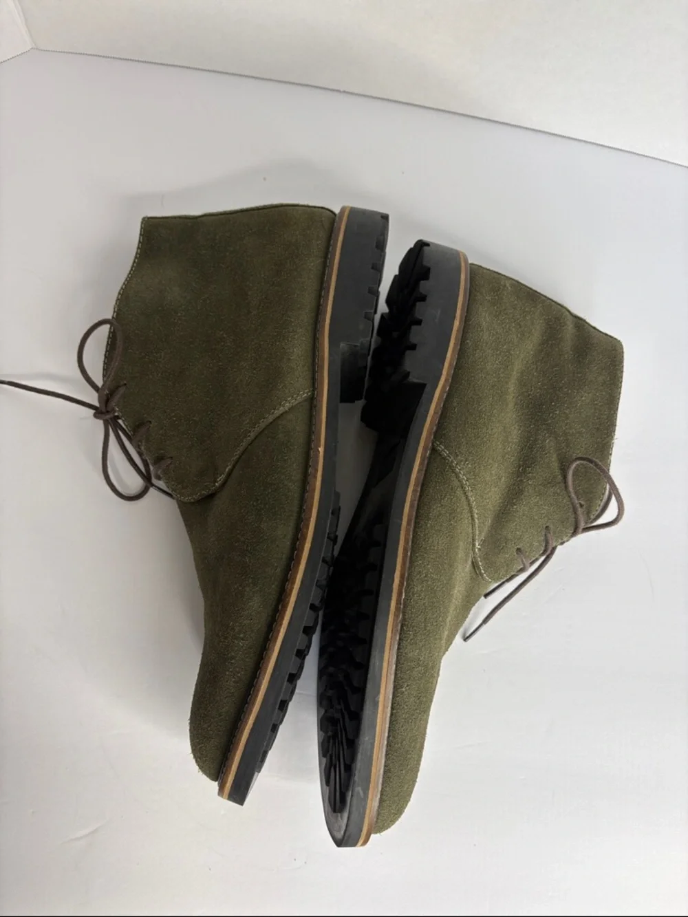 Martin Dingman Olive Suede Chukka Boot